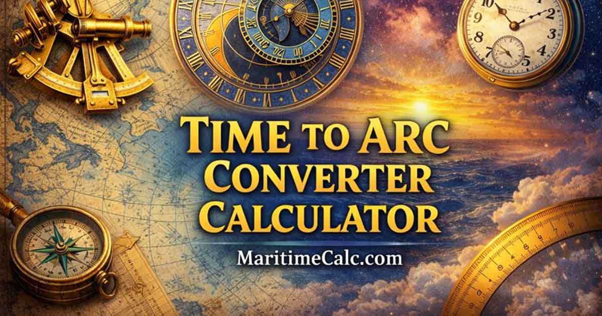 Time to Arc Converter Calculator | MaritimeCalc